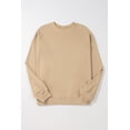 thumbnail image 4 of Plusashion Elegant Apricot Crew Neck Plus Size Sweatshirt - All Sizes for Curvy Style!, 4 of 8