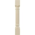 thumbnail image 2 of Ekena Millwork 5"W x 5"D x 35 1/2"H Richmond Fluted Cabinet Column (Top Block: 6", Bottom Block: 7"), Rubberwood, 2 of 7