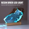 thumbnail image 3 of Lámpara de Luz de Madera de Resina, Enchufe de Luz de Buceo de Buceo de Cueva de Aguas Profundas en 5V para Dormitorio, 3 of 7