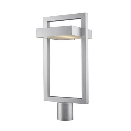 12W 1 Led Outdoor Post Mount Lantern in Contemporary Style 10.5 inches Wide By 21.63 inches High Bailey Street Home 372-Bel-2750874