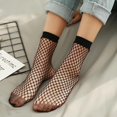 thumbnail image 3 of CAILDANL Womens Fishnet Socks Short Ankle Sock High Mesh Fishnet Hosiery 5 Pack/10 Pack, 3 of 6