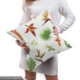 thumbnail image 5 of Tropical Fabric by the Yard Upholstery, Pinnation Monstera Leaf Strelitzia Exotic Plants Warm Climate Elements, Decorative Fabric for DIY and Home Accents, White and Lime Green by Ambesonne, 5 of 5