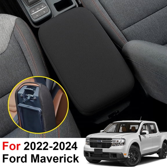 JJMY Car Armrest Cover for Ford Maverick 2022 2023 2024 Accessories Anti-Scratch