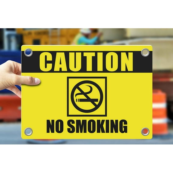 NO SMOKING | Warning Notice Caution Danger 3mm PVC Sign