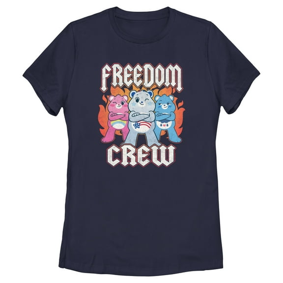 Women's Care Bears Freedom Crew  Graphic T-Shirt