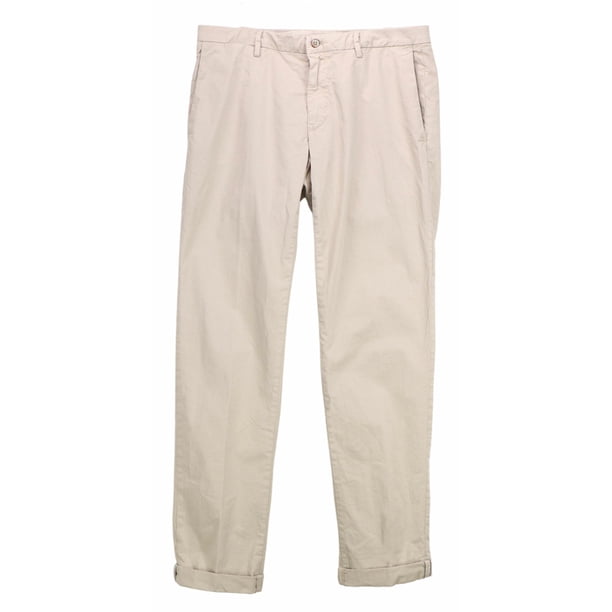 Mason S Men S Cream Forte Dei Marmi Cotton Stretch Pants Casual 52 Walmart Com