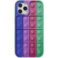 thumbnail image 1 of Push Pop Fidget Toy Phone Case Bubble Wrap Phone Case Liquid Silicone Phone Case for iPhone 7,8,7P,8P,X,XS,XS Max,XR,11,11pro,12,12 Mini,12Pro,12Pro Max (J, for iPhone 11 Pro Max), 1 of 7