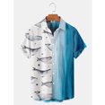 thumbnail image 5 of Camisetas gráficas de animales marinos para hombres, ropa con impresión 3D, camisas hawaianas de playa, camisetas de manga corta Y2K, ropa vintage, blusa con solapa, 5 of 5