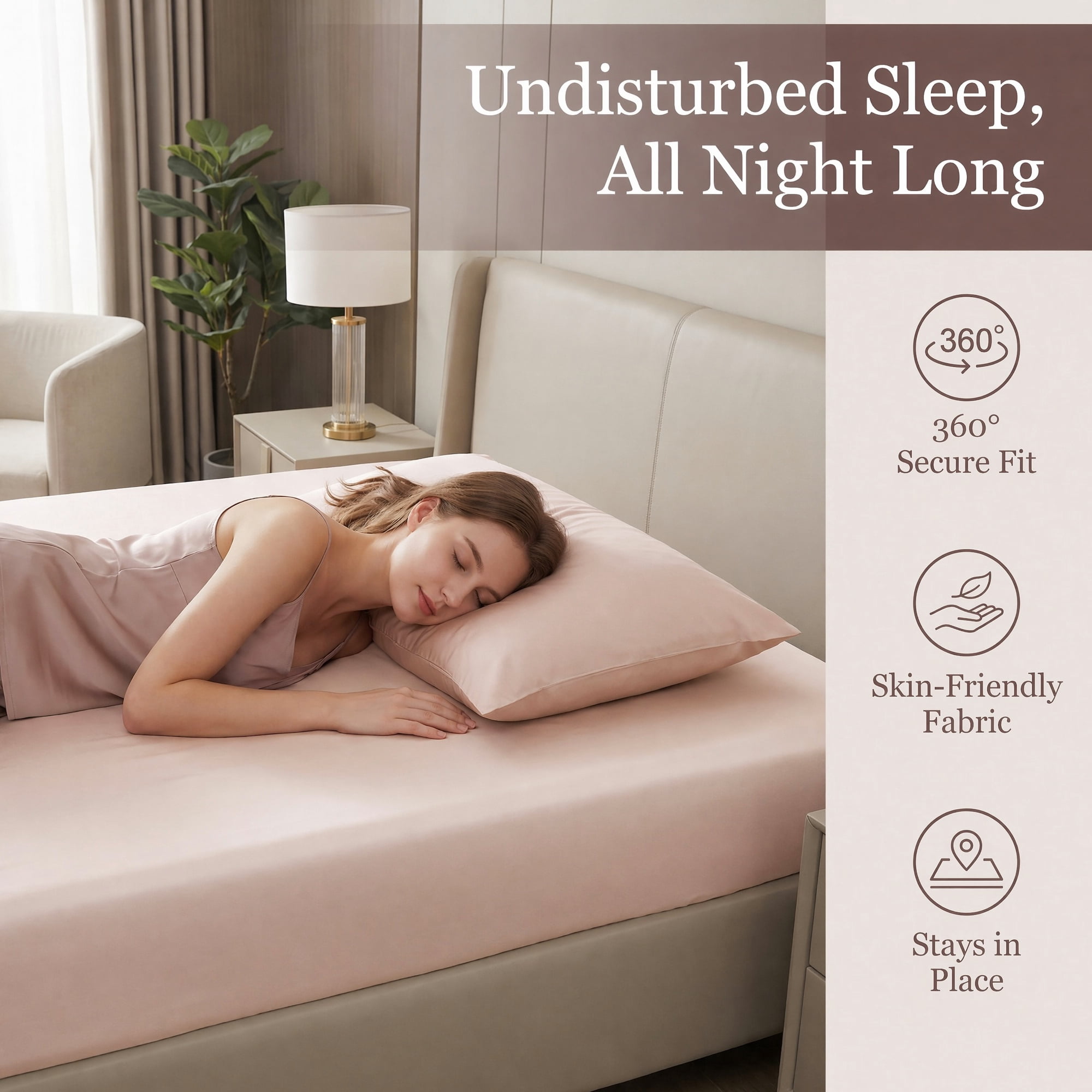 Unique Bargains Fitted Sheet Fiber Bed Sheets Breathable Soft and Comfortable 60.2"x79.9" Seashell pink