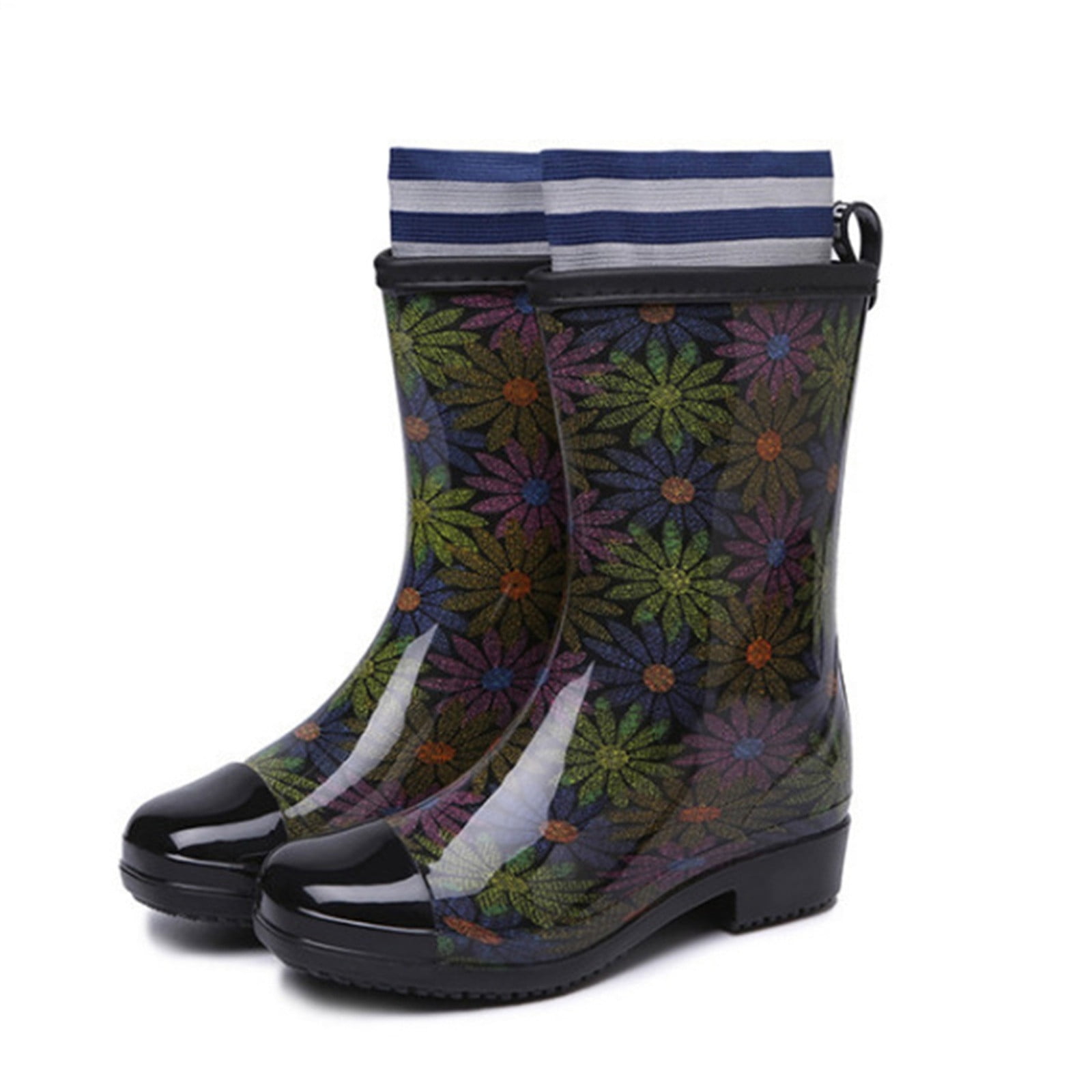 Wowcloth Waterproof Rain Boots for Women – Anti-Slip Durable Design with Fashionable Mid-Calf Style for Outdoor Activities & Wet Weather
