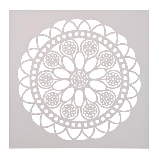 Wdftyju Plantilla de pastel de café con estampado de flores redondas decoración de molde de aerosol de crema de mantequilla Fondant Wdftyju 1eq9mj4ez2dk3nx6