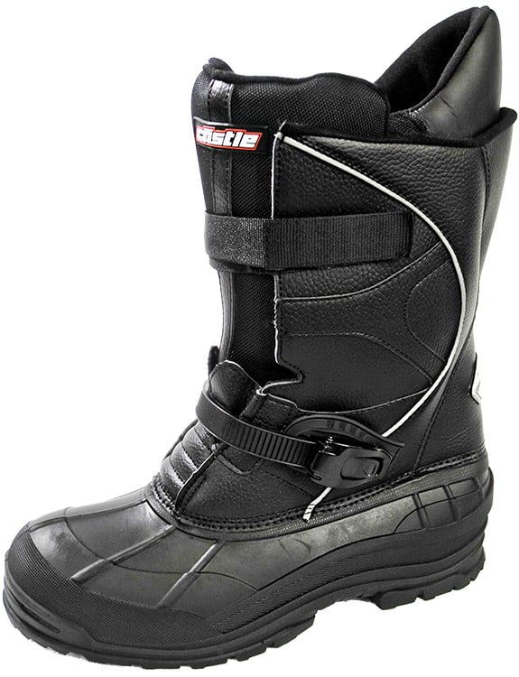 8 Black/Gray Castle X Charge Boa Mens Snowmobile Boots