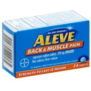 Aleve Back & Muscle Pain 12 Hour Tablets 24 ea (Pack of 4)