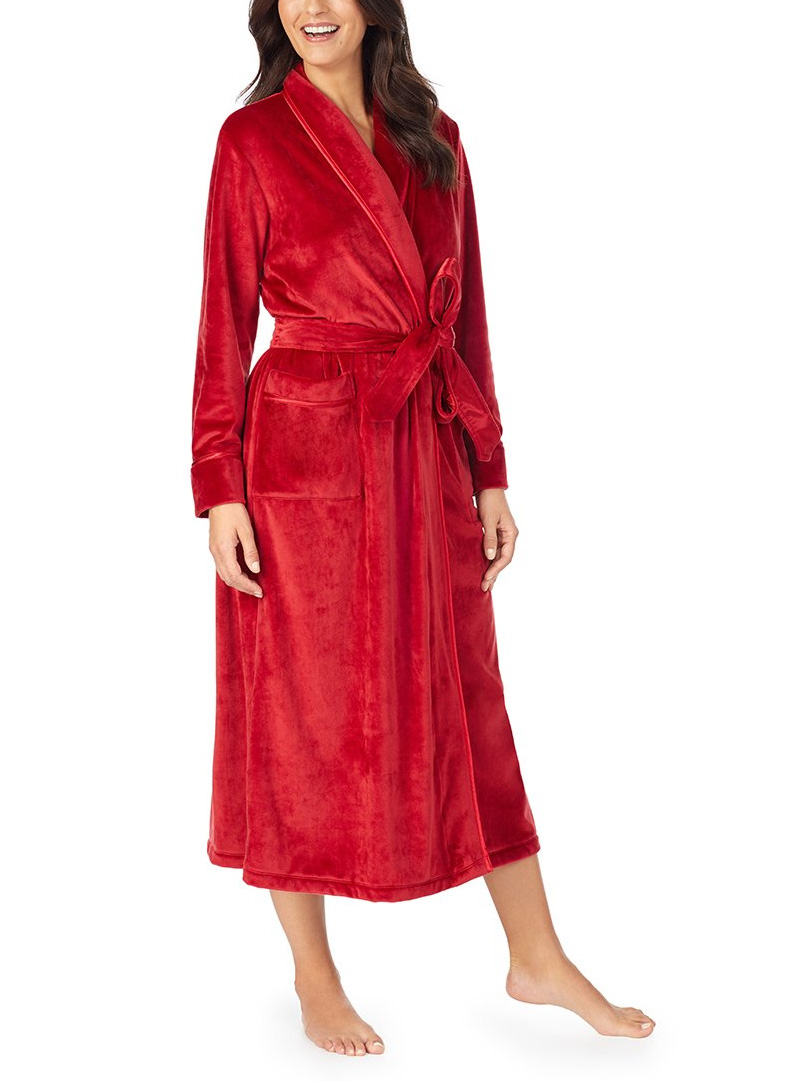 Carole Hochman Carole Hochman Women's Long Sleeve Plush Luxe Velour