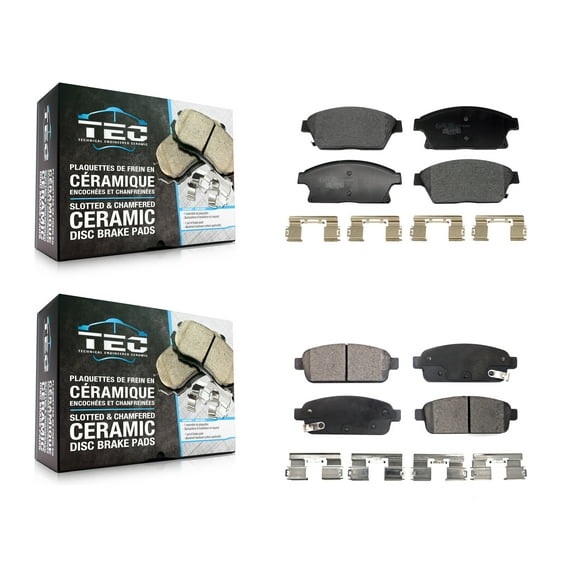 TEC Front Rear Ceramic Brake Pads Kit for Car Chevrolet Cruze Buick Trax Verano Encore Orlando Volt KTC-100788