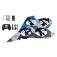 thumbnail image 3 of Avión de control remoto, juguete volador para exteriores, helicóptero de portátil con de 360 degree, ideal para niños, principiantes y adultos. Azul con 1 batería, 3 of 7