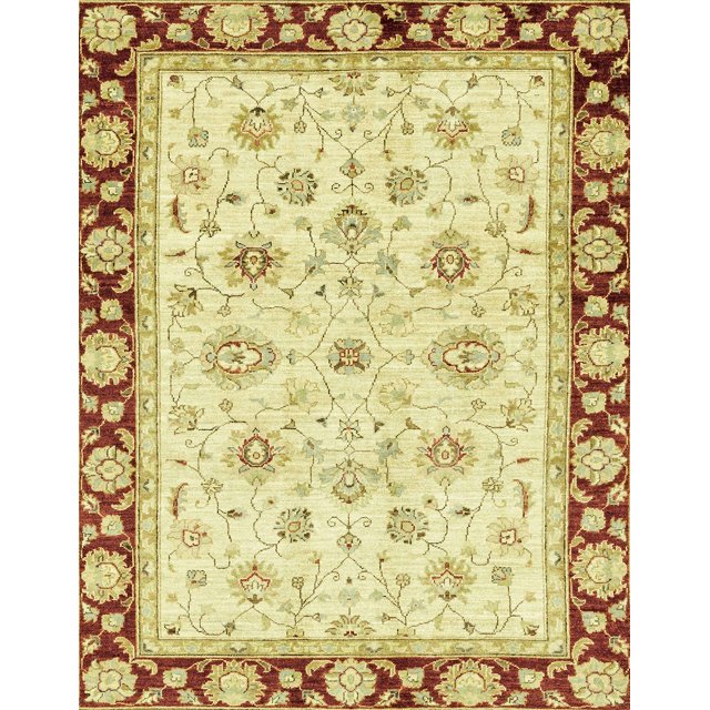 Ahgly Company Tapis d'Intérieur Lavables en Machine Rectangulaire Abstrait Brun Cannelle, 8' x 12''