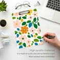 thumbnail image 3 of FORMRS Acrylic Clipboard with Low Profile Clip Standard A4 Letter Size, 12.5" x 9", Retro Orange Floral, 3 of 8