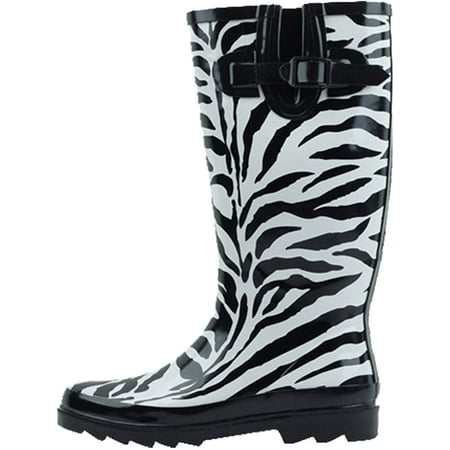 

Women s Rain Boots Rubber Waterpoof Mid Calf Colors Wellie Snow Wellington