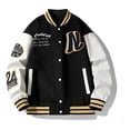 thumbnail image 1 of Sudadera Bomber Para Hombre Estilo Universitario Beisbolera, 1 of 6