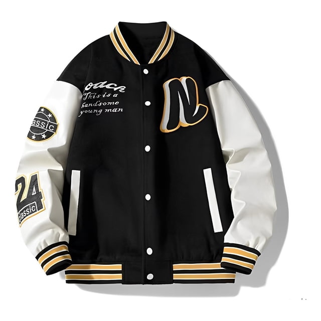 Sudadera Bomber Para Hombre Estilo Universitario Beisbolera