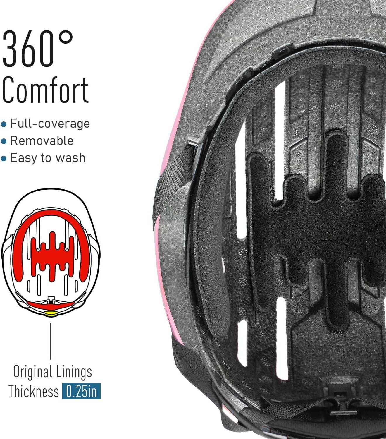 Bike Helmet with Magnetic Light for Adults