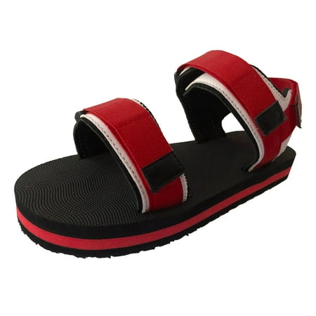 

GNEIKDEING Womens Ladies Platform Thick Sole Flat Mixed Color Sandals Casual Peep Toe Shoes Gift on Clearance