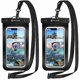 thumbnail image 1 of wonima02 Waterproof Phone Pouch [2-Pack] - Universal IPX8 Waterproof Phone Case Dry Bag with Lanyard Compatible with iPhone 15/14/13/12/11 Pro Max SE XS XR X Samsung S23 S22 and More Up to 7 Inches, 1 of 1