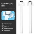 thumbnail image 4 of Folding Table Base Legs for Bed Adjustable Pocket Door Hardware Portable White Iron 4 Pcs, 4 of 6