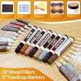 thumbnail image 2 of Wood Floor Scratch Repair Kit - 40 Sets Furniture Markers, Hardwood Filler for Scratches Stains Holes Touch Up Any Wood, Laminate, Cabinet, Door, Table, 2 of 3