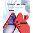 thumbnail image 2 of 3 in 1 for Samsung Galaxy S23 Plus Case, with Full Camera Cover Protection，Liquid Silicone Slim Shockproof Protective S23+ Phone Case (Red), 2 of 12