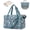 Blue,Flower, variant on Quilted Travel Duffel Bags with Shoe Bag,Airline Approved Personal Item Bag for Women with Wet Pocket,Trolley Sleeve,Overnight Weekender Bag for Camping Gym Beach(Pink,Flower)