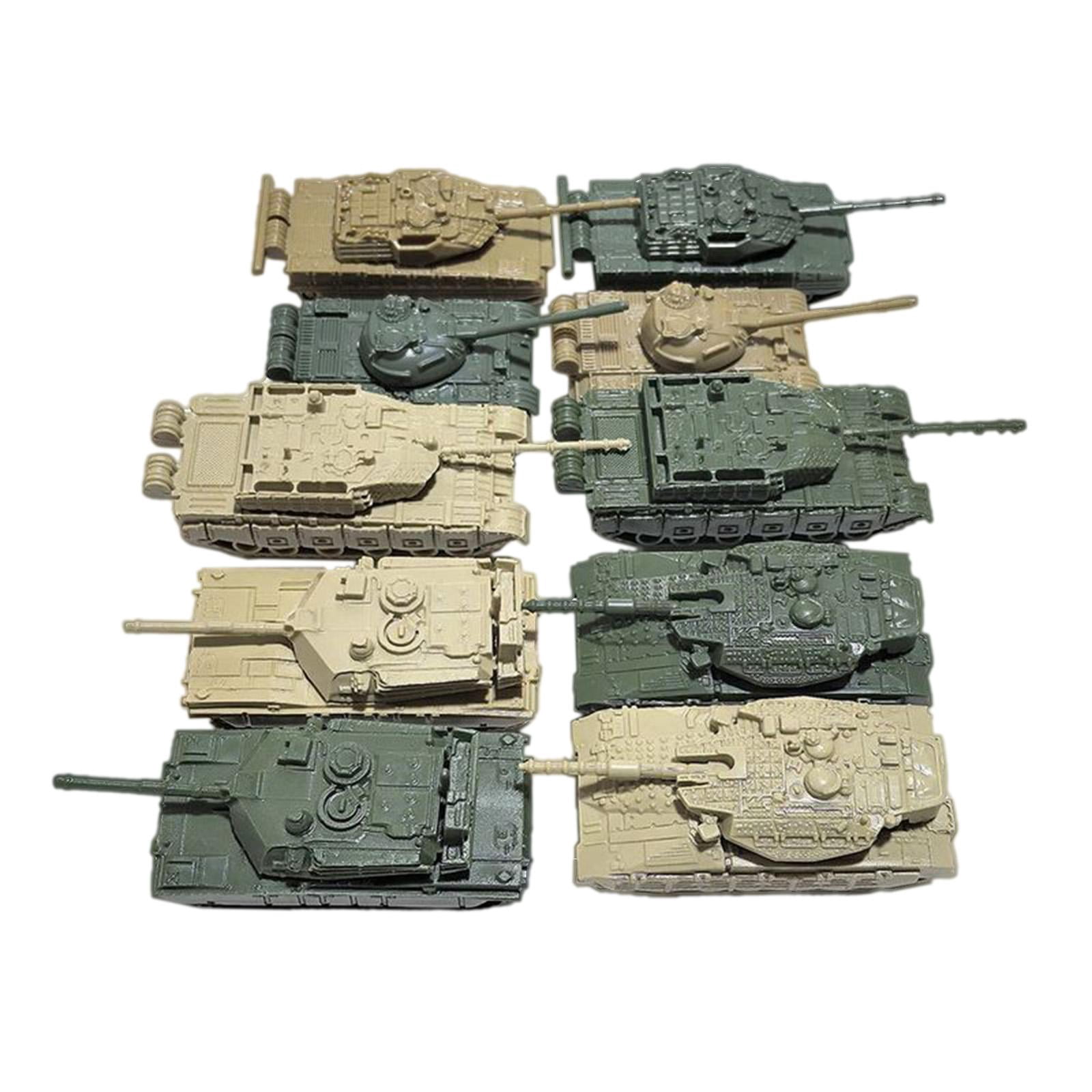 JWQFBC 10 Pieces Tank Model Building Kit DIY Assembly 1:144 Scale Collectibles Birthday CN and US