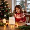 thumbnail image 4 of WYBXZ Christmas Village House Decor, Ceramic LED Lighted Tabletop Accent for Winter, 4 of 7