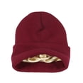 thumbnail image 4 of Gorro multicolor de otoño e invierno para hombres y mujeres con gorro con protección de oídos de punto cálido gorro frío de invierno cálido estado interior, 4 of 6