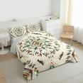 thumbnail image 3 of Manfei Southwestern Aztec 3-Piece Full Size Comforter Sets for Female Men,Bohemian Theme Bedding Comforter Set,Tribal Aztec Lightweight Bedding Sets,Lightweight Room Decor,Reversible, 3 of 8