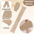 thumbnail image 1 of Naiovety Depurador de espalda duradero de lino de 2 piezas con correa que no se desprende para un baño agradable para la piel e inodoro Juegos de accesorios de baño, 1 of 6