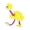 Yellow, variant on YIFAEUX 1 Set Marionette Toy Interactive Ostrich Puppet Plush Toy Funny Marionette Puppets String Doll for Kids