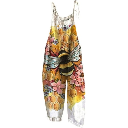 

CebDs Wide Leg Jumpsuits for Women Womens Casual Summer Overalls Cotton Linen Shorts Rompers Jumpsuits