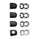 thumbnail image 1 of 4 Pieces Exterior Door End Cap Set Left Right Replacement with Seals Spare Parts for 307 Easy Installation Durable Zulema Cubierta de la tapa de la manija de la puerta, 1 of 8