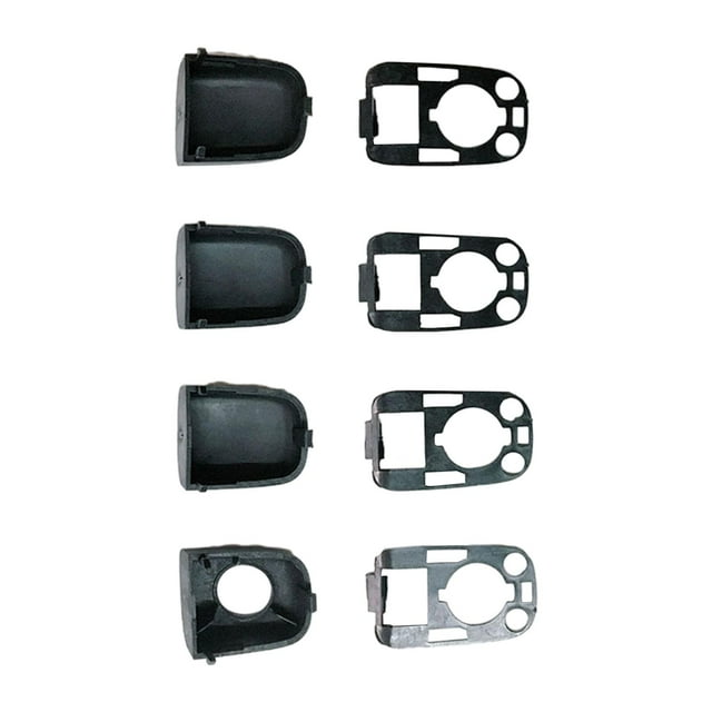 Almencla 4 Pieces Exterior Door Handle Cap Cover Set with Seals Left Right Replaces Parts