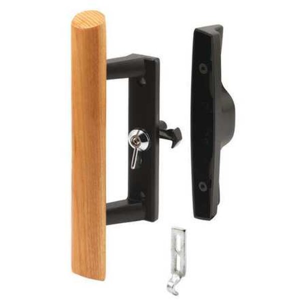 Sliding Patio Door Handle Set White Diecast, Mortise Style, NonKeyed