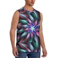 thumbnail image 2 of Balery Colored Abstract Men's Sleeveless Muscle Shirts Workout Tank Top, Moisture Wicking, Odor Protection-X-Large, 2 of 8