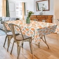 thumbnail image 3 of Summer Peach Rectangle Tablecloth, Stain Resistant Wrinkle Free and Washable Birthday Party Tablecloths, Fruit Peach Party Decorations Table Cover for Dining, Picnic, 60"*86", 3 of 6