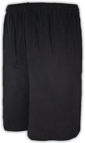 Falcon Bay Big Mens Cotton Jersey Shorts #1124 Black 8XL