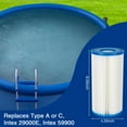 Type A/C Pool Filter Cartridge for Intex Filter Pump, Inground and