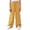 Yellow, variant on Krdevn Girls Crinkle Gauze Wide Leg Pants Elastic Waist Casual Summer Kids Solid Trousers,11-12 Years