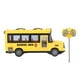 thumbnail image 5 of Autobús escolar de juguete a escala 1/30, luces de carrocería, función de avance y retroceso, batería amarilla, fuente de alimentación, material plástico, coche RC, 5 of 14