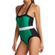 thumbnail image 5 of Traje de baño sexy para mujer Traje de baño de bikini de lunares de patchwork Traje de baño Fridja hfkajh103086, 5 of 5