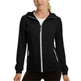 thumbnail image 6 of ATOGUTA Boys Windbreaker Jackets Zip up Thin Casual Hooded Coats Kids Sport Casual Windproof Outwear Size 3T-12, Black, 6 of 8